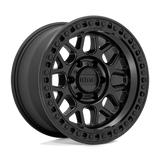 17X9 SATIN BLACK 18MM KMC Wheel
