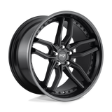 20X10 GLOSS BLACK MATTE BLACK 40MM Niche 1PC Wheel