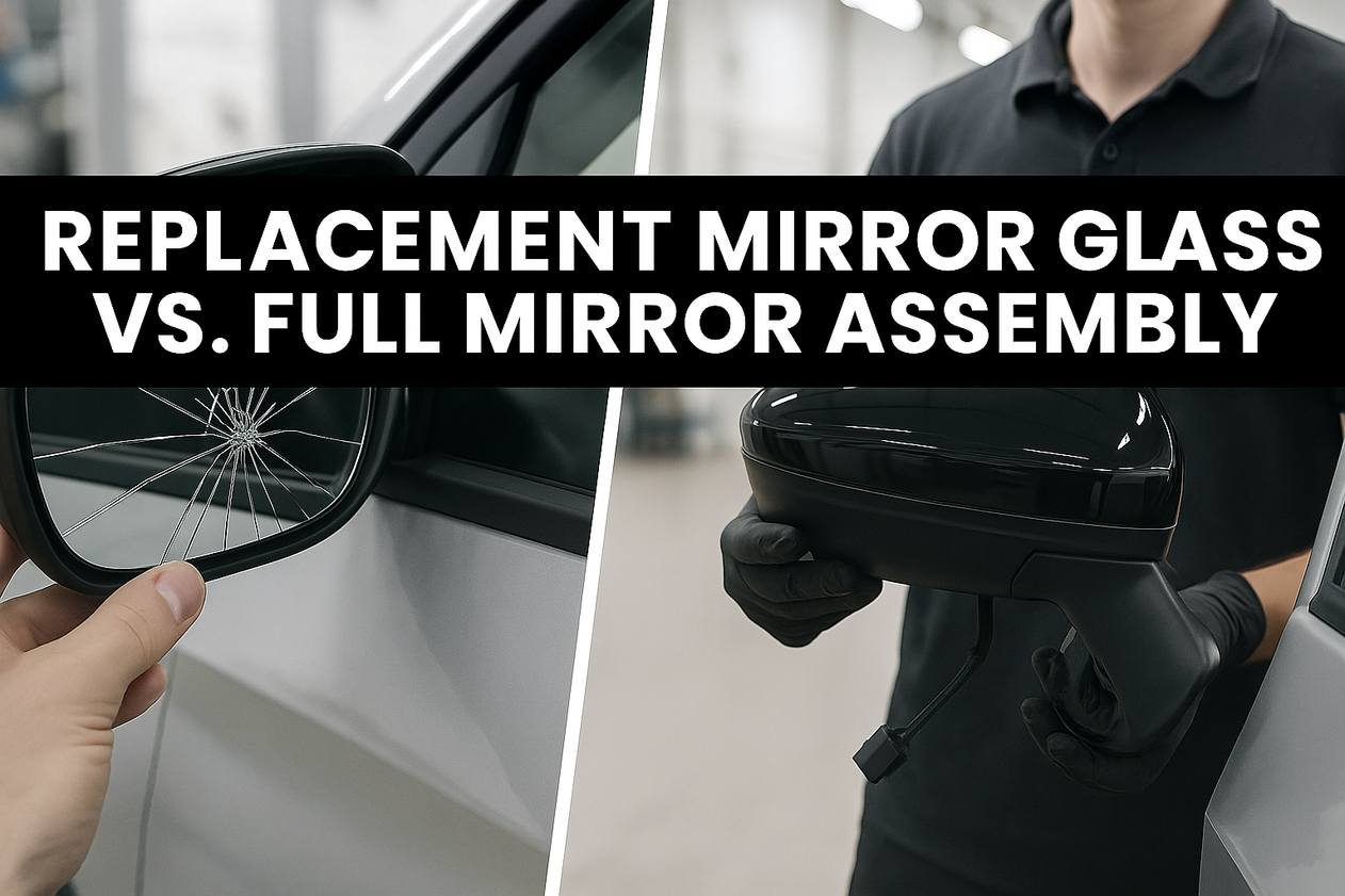 car side mirror glass replacement snap on vs stick on