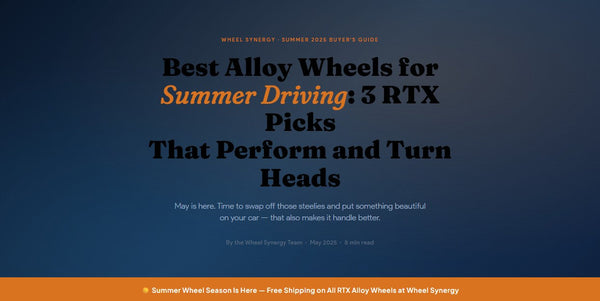 Best Alloy Weels for Summer Driving: 3 RTX picks that perform and turn heads!