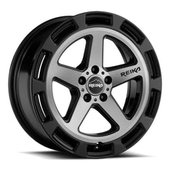 17x8 Aluminum Wheel with 5x114.3 Bolt Pattern - Gloss Black Machine Face