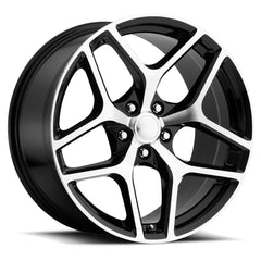 20x9 Aluminum Wheel with 5x120 Bolt Pattern - Gloss Black Machine Face