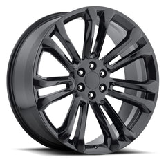 22x9 Aluminum Wheel with 6x5.5 Bolt Pattern - Gloss Black