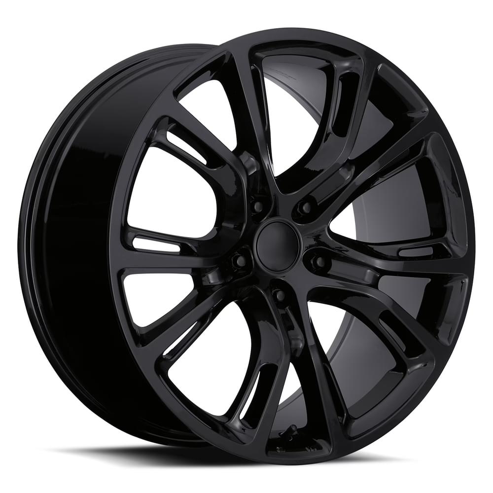 20x9 Aluminum Wheel with 5x5 Bolt Pattern - Gloss Black