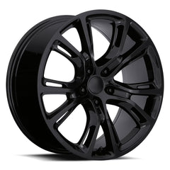 20x9 Aluminum Wheel with 5x5 Bolt Pattern - Gloss Black