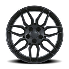 19x10 Aluminum Wheel with 5x4.75 Bolt Pattern - Satin Titanium Grey Machine Face wDark Clr