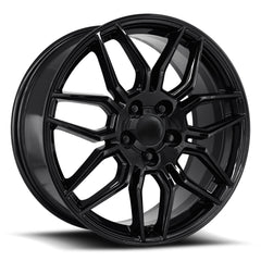 19x8.5 Aluminum Wheel with 5x4.75 Bolt Pattern - Gloss Black