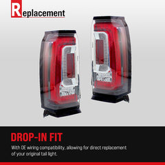 TUNDRA 00-05 TAIL LAMP LH, Assembly, Amber/Clear/Red Lens, w/ Standard Bed, Regular and Access Cab