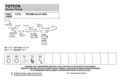 Walker® 47742 - Quiet-Flow™ Stainless Steel Oval Aluminized Exhaust Muffler and Pipe Assembly