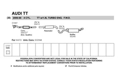 Walker® 54472 - Ultra™ Direct Fit Round Body Catalytic Converter and Pipe Assembly