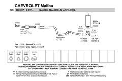 Walker® 54629 - Ultra™ Direct Fit Round Body Catalytic Converter and Pipe Assembly