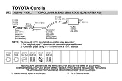 Walker® 53717 - Ultra™ Direct Fit Front and Rear Round Body Catalytic Converter and Pipe Assembly