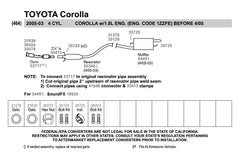 Walker® 53717 - Ultra™ Direct Fit Front and Rear Round Body Catalytic Converter and Pipe Assembly