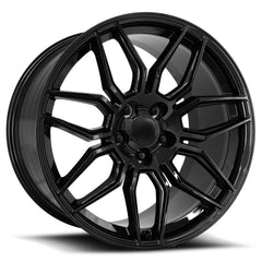 20x12 Aluminum Wheel with 5x4.75 Bolt Pattern - Gloss Black