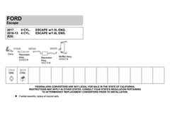 Walker® 50087 - Quiet-Flow™ Stainless Steel Oval Bare Exhaust Muffler and Pipe Assembly