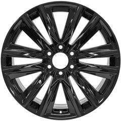 22x9 Factory Replacement New Alloy Wheel for 2021-2024 Cadillac Escalade with 12 Spoke Painted Black