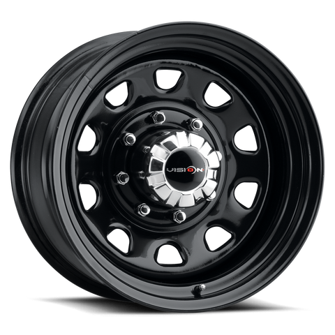 Vision 84 D Window 15x10 5x127 -39et 83 Gloss Black Wheel