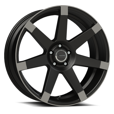 Vision 9042 Sultan 24x9.5 5x120 +15et 74.1 Matte Black Anthracite Ends Wheel