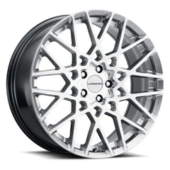 Vision 474 Recoil 17x8 5x108 +38et 73.1 Hyper Silver Wheel