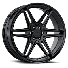Vision 476 Wedge 20x9 6x139.7 +30et 78.1 Gloss Black Wheel