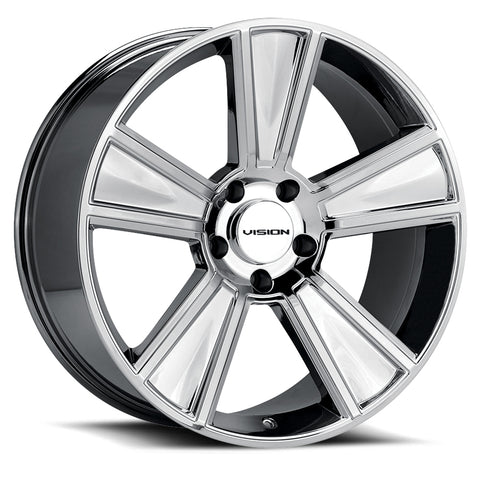 Vision 223 Stunner 20x11 5x120 +40et 67.1 Chrome Wheel