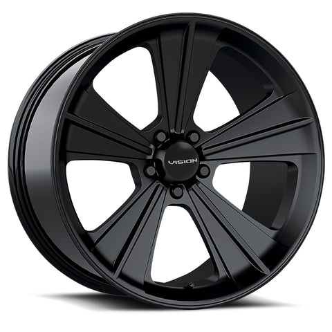 Vision 327 Missile 20x11 5x120 +40et 66.9 Satin Black Wheel