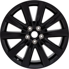 19x7.5 Factory Replacement New Alloy Wheel for 2021-2022 Mazda 6 with 10 Spoke Painted Gloss Black