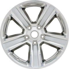 20x9 Factory Replacement New Alloy Wheel for 2013-2021 Dodge RAM 1500 with 5 Spoke Polished Face with Painted Silver Inset of Spoke