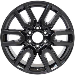  20x9 Factory Replacement New Alloy Wheel for 2019-2021 GMC Sierra 1500 with 12 Spoke Painted Black