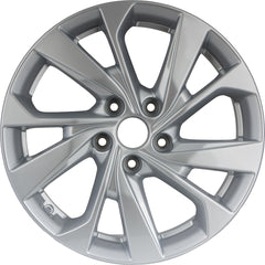 17x7 Factory Replacement New Alloy Wheel for 2019-2021 Hyundai Tucson with 10 Spoke Painted Silver