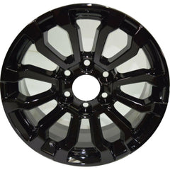  18x8.5 Factory Replacement New Alloy Wheel for 2019-2024 GMC Sierra 1500 with 12 Spoke Painted Black
