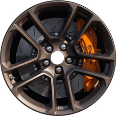 20x9.5 OEM Grade-A Alloy Wheel for 2019-2021 Dodge Challenger with 10 Spoke Painted Bronze