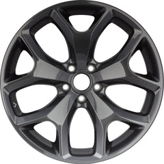 20x8 Factory Replacement New Alloy Wheel for 2018-2019 Dodge Challenger with 5 Y" Spokes Painted Dark Charcoal Metallic