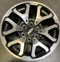 17x8.5 OEM Grade-A Alloy Wheel for 2022 Ford Raptor with 6 Y" Spokes Machined Face with Charcoal Painted Vents