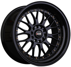XXR 521 18x8.5 5x108/5x112 +35et 73.1 Black / Gold Rivets Wheel
