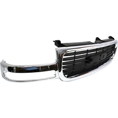 SIERRA 1500/2500 99-02 / YUKON 00-06 GRILLE, Chrome Shell/Painted Black Insert, (Exc. C3/Denali Models)