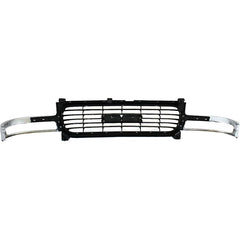 SIERRA 1500/2500 99-02 / YUKON 00-06 GRILLE, Chrome Shell/Painted Black Insert, (Exc. C3/Denali Models)