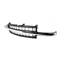 SILVERADO 99-02 / SUBURBAN/TAHOE 00-06 GRILLE, Cross Bar Insert, Plastic, Dark Gray w/ Chrome Center Bar