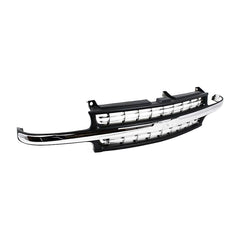 SILVERADO 99-02 / SUBURBAN/TAHOE 00-06 GRILLE, Cross Bar Insert, Plastic, Dark Gray w/ Chrome Center Bar