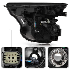 Chevrolet Traiblazer 2021 - 2023  Spyder HD-JH-CTB21-H-OE-R - Passenger Side Black Factory Style Projector Headlight with LED DRL