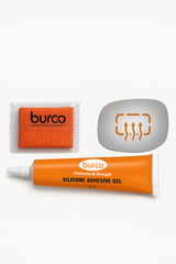 Burco - Driver Side View Mirror Heated For Heated Acura Tsx Lh Flat - 4292H (Glass Only - Backing Plate not Included) with 6 X 6 Microfiber Cloth & SILICONE - 1 2 OZ TUBE