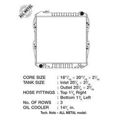 CSF 2056 - Engine Coolant Radiator