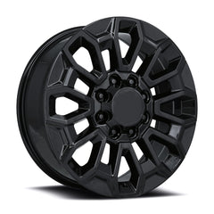 22x8.5 Aluminum Wheel with 8x180 Bolt Pattern - Gloss Black