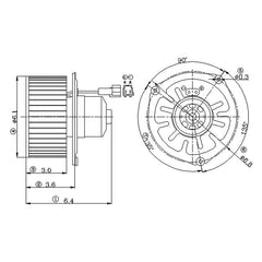 GPD® 2311235 - HVAC Blower Motor
