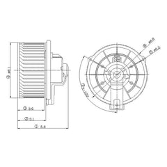 GPD® 2311263 - HVAC Blower Motor with Wheel