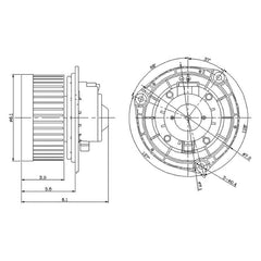 GPD® 2311607 - HVAC Blower Motor