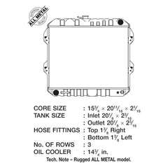CSF 2314 - Engine Coolant Radiator