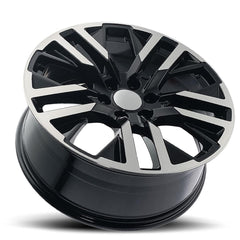 22x9 Aluminum Wheel with 6x5.5 Bolt Pattern - Gloss Black Machine Face