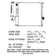 CSF 2524 - Engine Coolant Radiator