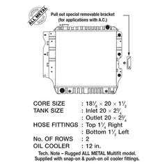 CSF 2576 - Engine Coolant Radiator